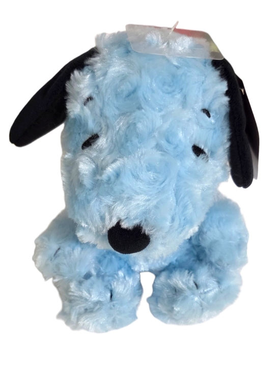 Hallmark Other - Hallmark Peanuts Snoopy Curly Plush Light Blue Black 6 Inch NWT 2022